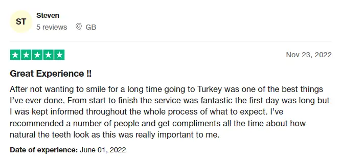 7-trustpilot-comments-for-dentalcityturkey